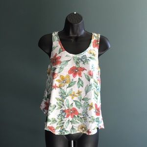 Small floral tank top